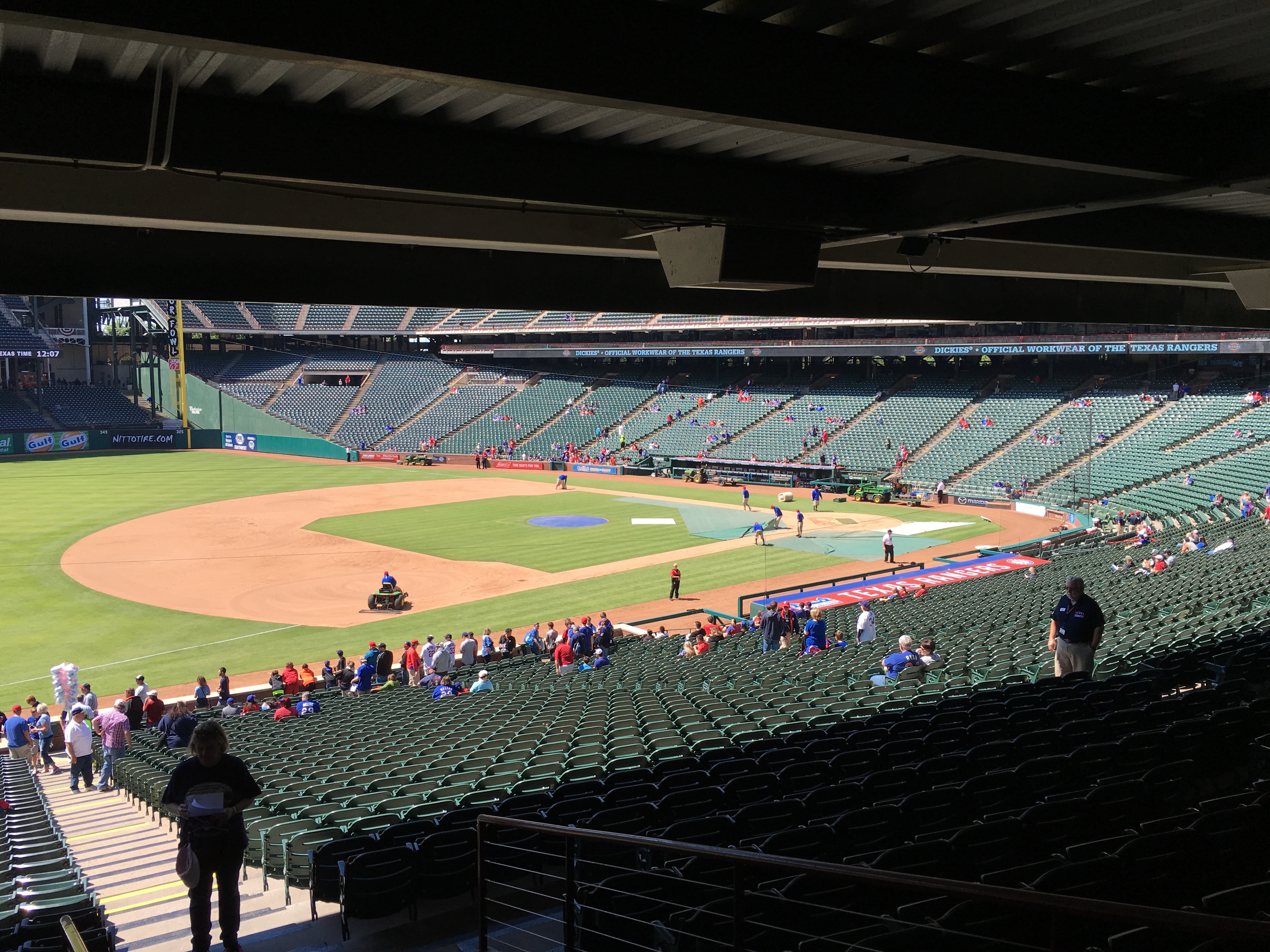 Rangers Ballpark Seating Chart Rows