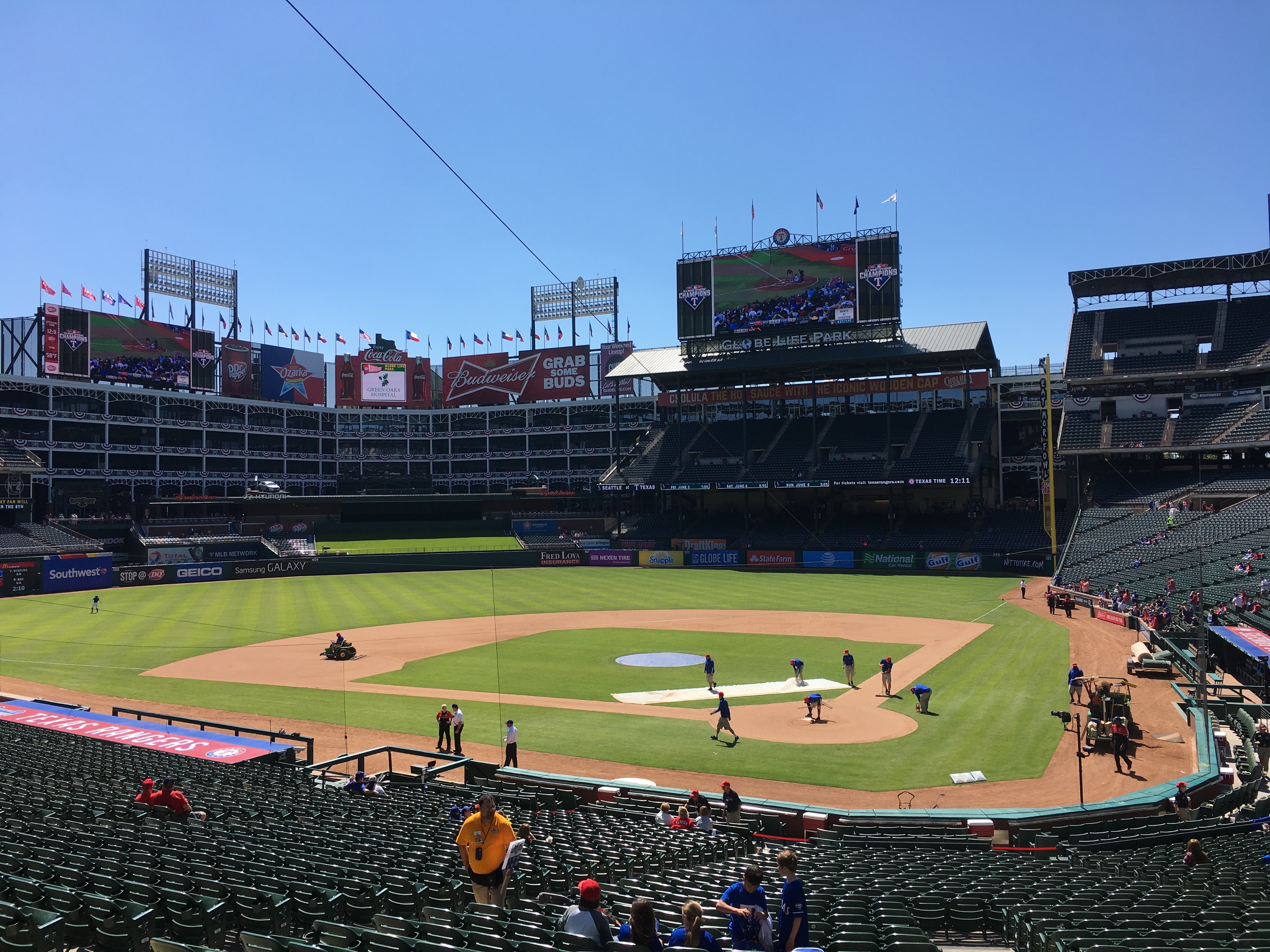 Texas Rangers Seating Chart With Seat Numbers