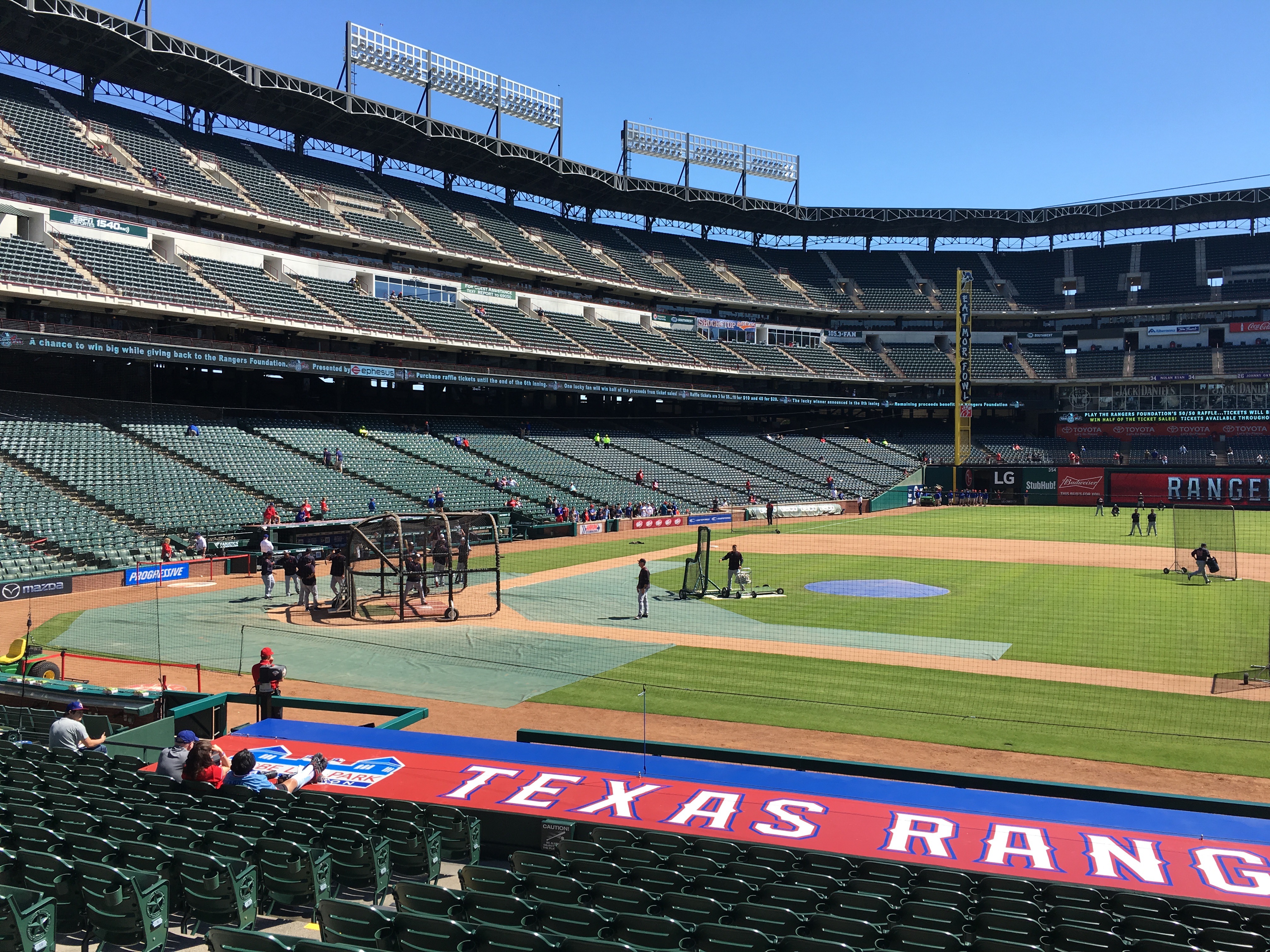 Rangers Ballpark Interactive Seating Chart